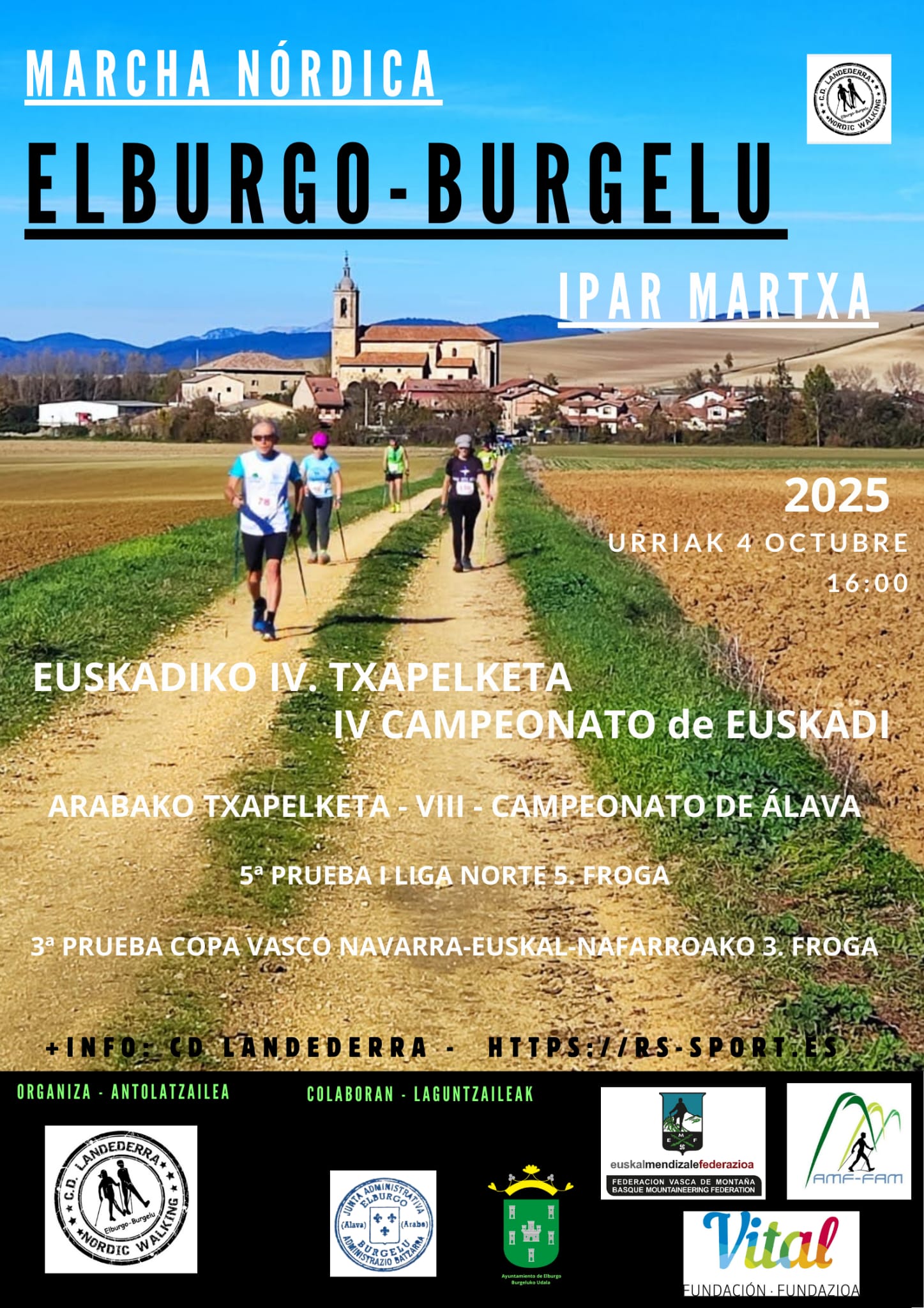 IV. COPA VASCO NAVARRA DE MARCHA N&Oacute;RDICA: EL BURGO, 4 DE OCTUBRE